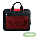 Kroo Red Seal Series Carrying Case for Samsung N120 12GW Netbook 10.1-Inch + Live*Laugh*Love Wrist Band!!! ( Notebook Not Included )
