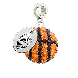 Missouri Tigers Basketball Drop Charm Fits All Pandora Style Bracelets