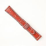 松重オリジナルMK822C−20 20mm 本格手縫い白糸ステッチ 茶色