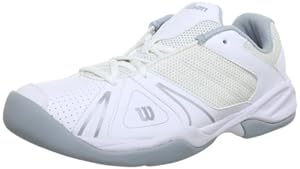 Wilson Open Junior - Zapatillas De Tenis de material sintético infantil, color blanco, talla 37