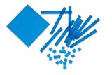 Overhead Base Ten Blocks Blue