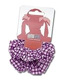 New Unicol Girls Gingham Scrunchies Kids School Hair Bobbles Accessories 6 Pack