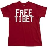 Free Tibet Duct Tape T-Shirt, Red, M