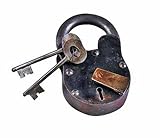 UPC 758647011032 product image for Small Cast Iron Lever Lock Padlock with Keys Pirate Chest | upcitemdb.com