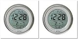 Pack of 2 Units of Atomic Bathroom Digital Alarm Clock with Suction Cup