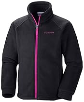 Columbia Little Girls'  Benton Springs Fleece, Black/Groovy Pink, XX-Small
