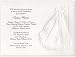 Embossed Christening Gown Baptism Christening Invitations - Set of 20