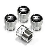 Black Friday Nissan 370Z ABS Chrome Tire Stem Valve Caps