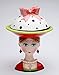 Fine Ceramic Lady Cover Bowl or Small Candy Dish Plate with Cover, 8