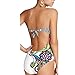 GWELL Women's One-Piece Swimsuit Monokini Push Up Padded Bikini Swimwear