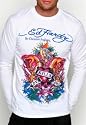 Ed Hardy Love Kills Mermaid LS Shirt 3XL 3X