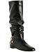 Gucci black leather 'Babouska' studded flat boots