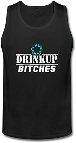 Sleeveless Tanks Drink Up Bitches Black Men's Cool S