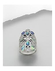 Shell Ring In 92.5 Sterling Silver