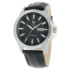 Lip - 1027922 - Montre Homme - Automatique Analogique - Dateur - Bracelet Cuir Noir