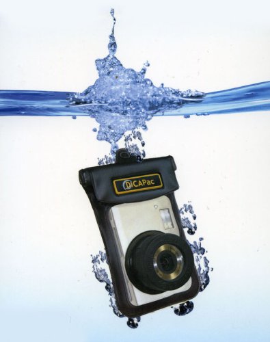 Unterwasser-Gehäuse (WP-100) für Digitalkameras 95 x 145 mm, mit Linse aus kratzfestem Polycarbonat und ausreichend Platz für das ausfahrende Kamera-Objektiv