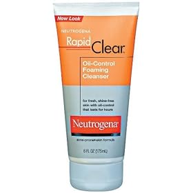 Neutrogena Rapid Clear Oil-Eliminating Foaming Cleanser, 6 OunceNeutrogena Rapid Clear Oil-Control Foaming Cleanser Facial Cleansing Products