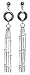Kit Heath Sterling Silver 50EWBMP Ladies Vintage Shell Toggle Multi Strand Drop Earrings
