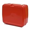 Lunchbox Red Plastic with White Handle