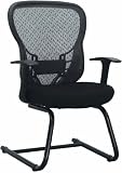 Space Seating Deluxe R2 SpaceGrid Back Visitors Chair with Fixed Arms and Mesh Seat