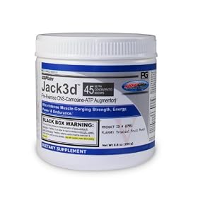 USP Labs Jack3d 250 g Tropical Fruit Punch Energy, Strength and Endurance Pre-Workout Drink Powder