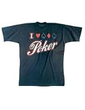 Pokershirt POKER - Poker Casino Blackjack T-Shirt Geschenk Geburtstag Funshirt - S M L XL XXL