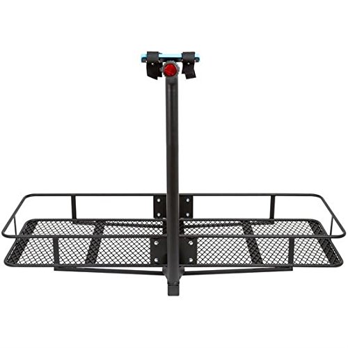 3Bicycle 60" Folding Cargo Carrier Basket Rack Combo for 2" Hitches