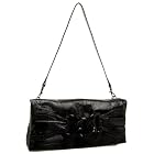 High Fashion Italian Patent Fold Over Clutch