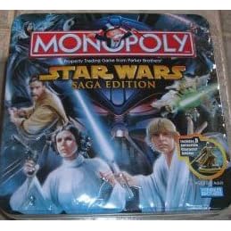 Monopoly Star Wars Saga Edition in TIN box include 8 collectible character tokens!