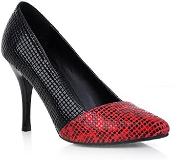 Dance&Style Women's stible Full Grain Leather Pointed Toe High Thin Heel Pumps Red 6 US