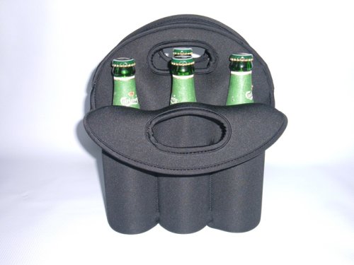 Insulated Wine Carrier, Six-Pack Tote