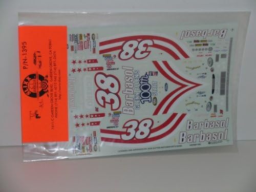 Ford Taurus Stock Car----"Barbasol" Model Car Decals