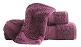 Famous Maker Supima Hand Towel 2-Pack, Purple