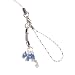 Hand Crafted Cellular Phone Charm - Animal Scotty Dog - Blue