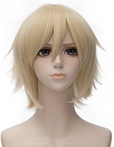 Cosplayvoice Aoharu x Kikanjuu Hotaru Tachibana Blonde Short 30CM Layered Anime Cosplay Wig