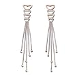 Two Tone Designer Style Diamond Dangling Earrings
