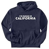 Sweatshirt Navy Blue  I Am Famous California  State