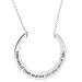 SilverEco Sterling Silver Take Care Of The Earth and She Will Take Care of You Necklace 16-18in