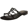 Pelle Moda Women's Bernan One Band Slide Sandal,Black,6.5 M US