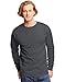 Hanes TAGLESS  Long-Sleeve T-Shirt,Charcoal Heather,Large