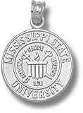 Mississippi State Bulldogs Solid Sterling Silver Seal Pendant