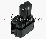 Hi-Capacity NiMH Powertool Battery for Makita 6903VD, 6903VDWE, 6907DWE (9100)