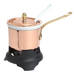 Copper Chocolate Fondue Set by Ruffoni