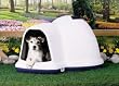 Petmate Indigo Dog House with Microban, Medium, Taupe Top, Black Bottom