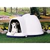 Petmate Indigo Dog House with Microban, Medium, Taupe Top, Black Bottom