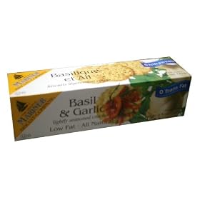 Basil and Garlic Crackers (Mariner) 4.5oz