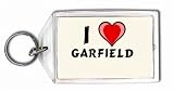 I Love Garfield Keychain