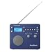 Tivoli Audio SongBook AM / FM Alarm Clock Travel Radio, Blue