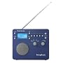 Tivoli Audio SongBook AM / FM Alarm Clock Travel Radio, Blue