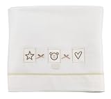 Teddies Cottage - Flannelette SHEET Cream - Cot/CotBed